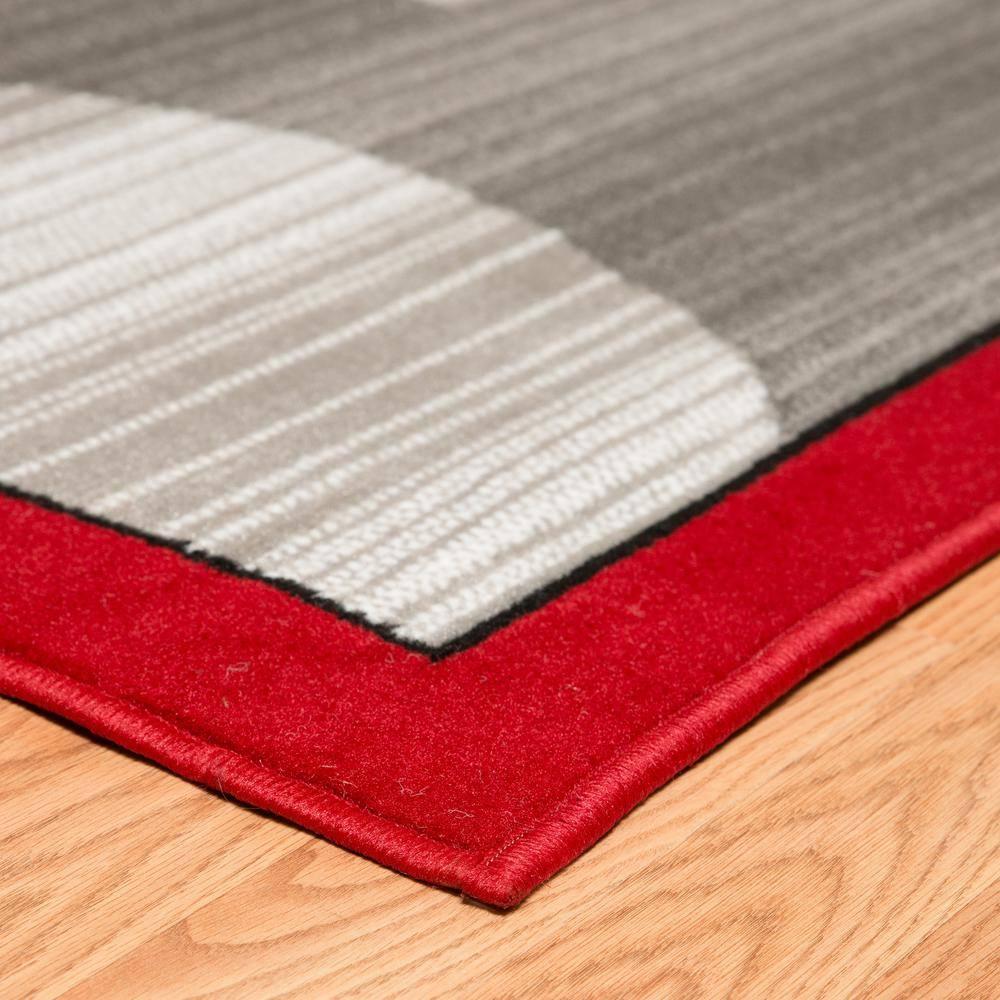 United Weavers Plaza Gisela Accent Rug, Geometric Pattern, Red, 1'11" X 3'3"