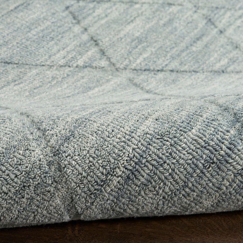 Nourison Wool Haven Blue Modern Wool Indoor Rug