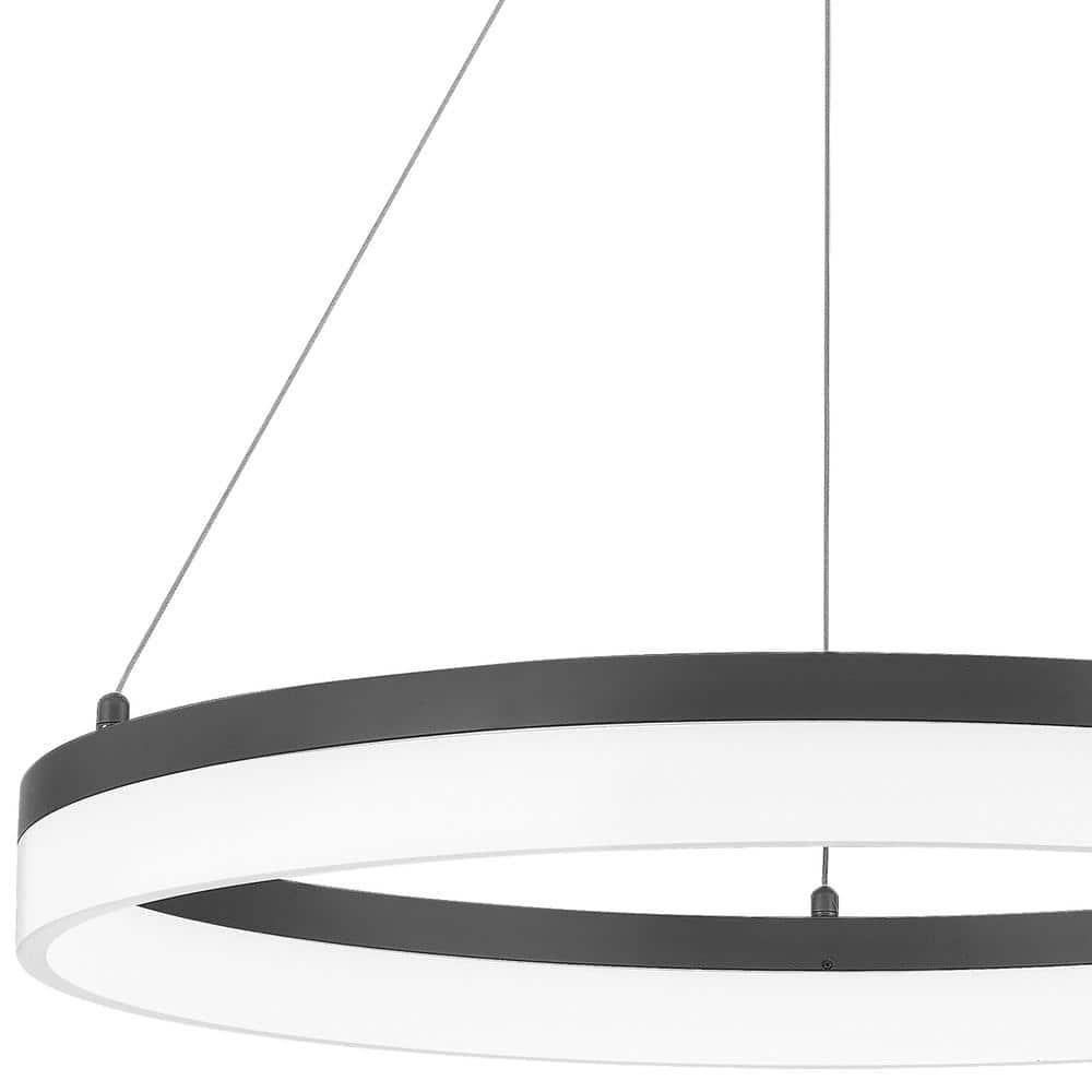 Danica Single Light Metal Dimmable LED Chandelier