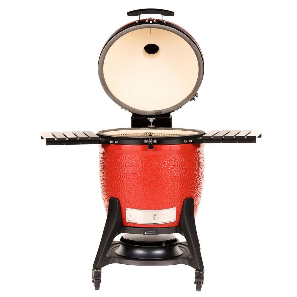Kamado Joe BigJoe III 24-inch Charcoal Grill in Red