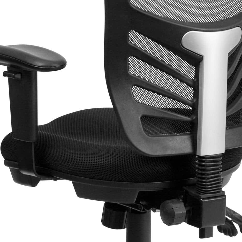 Flash Furniture Nicholas Ergonomic Mid-Back Swivel Office and Gaming Chair, Black