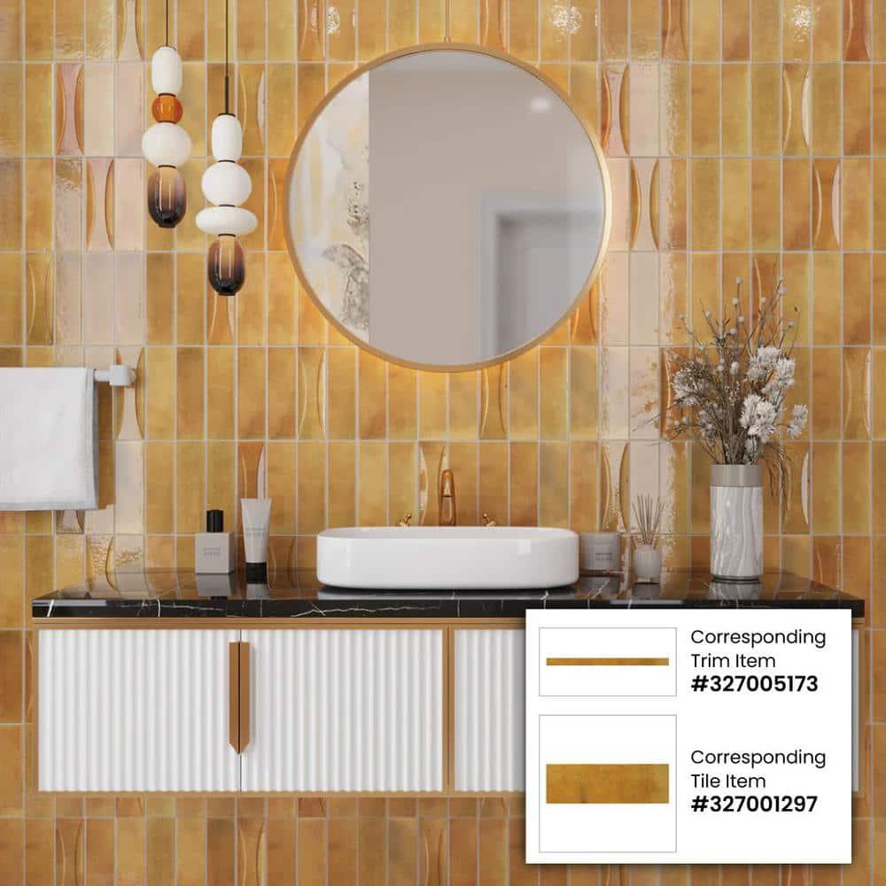 2.58'' W x 7.9'' L Ceramic Subway Singular Tile