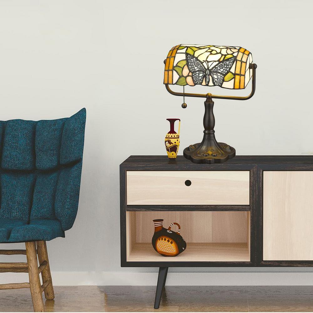 Butterfly Bankers Desk Lamp