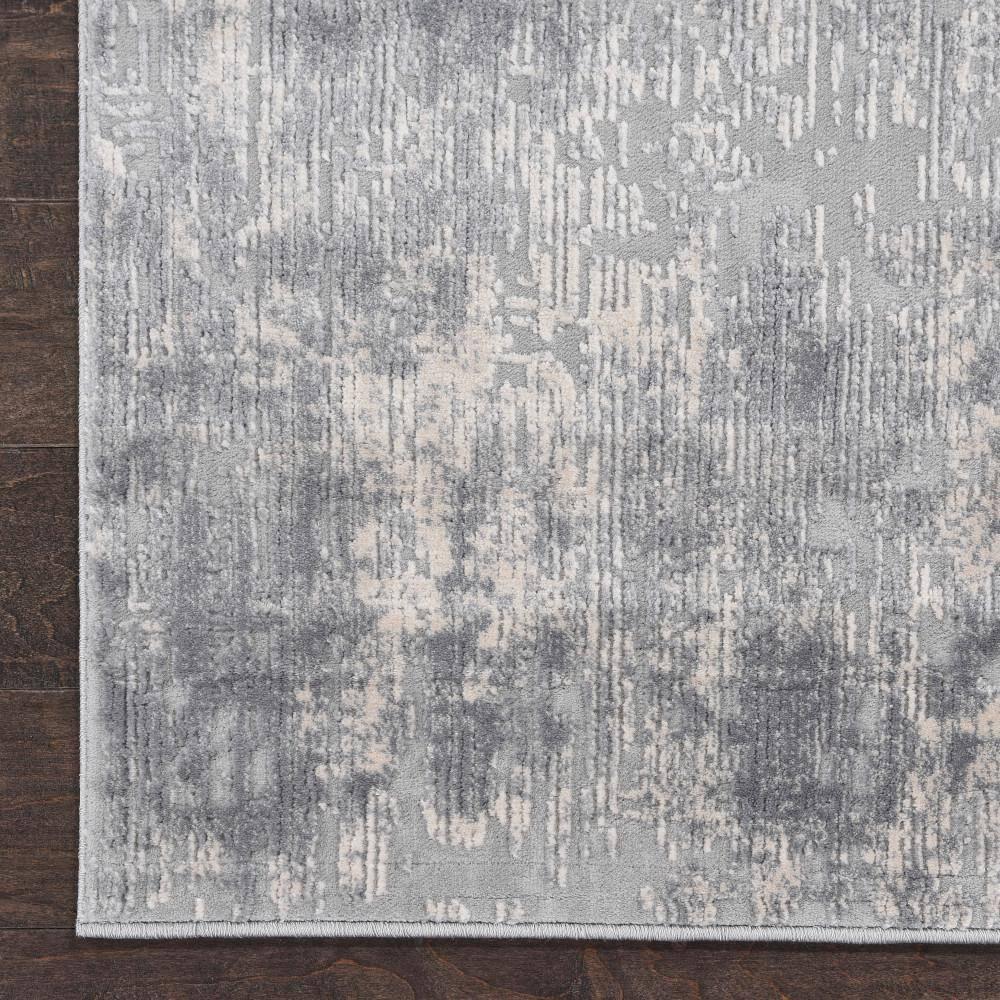 Nourison Rustic Textures Abstract Indoor Area Rug Ivory/Silver 2'2" x 7'6"