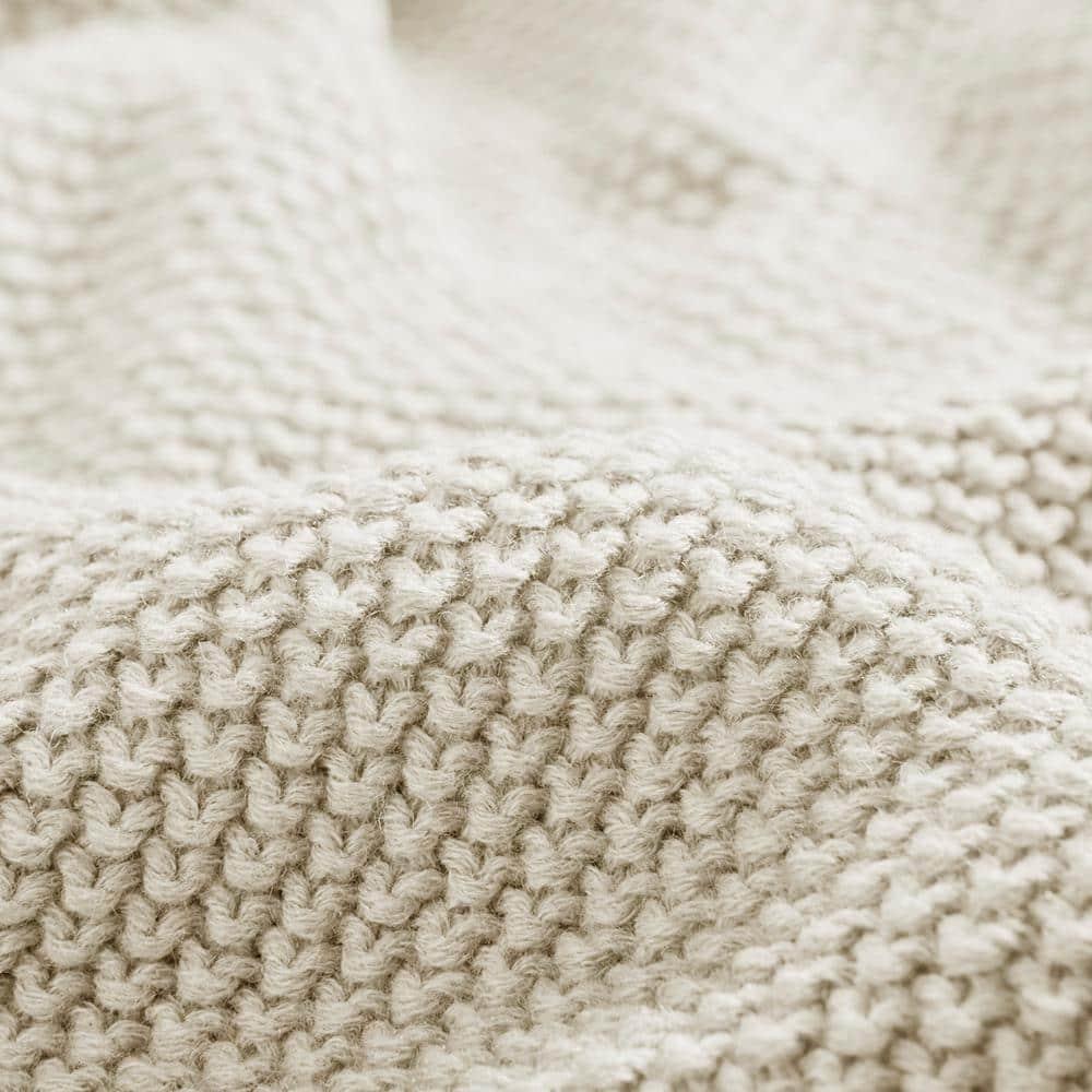 Ink and Ivy INK+IVY Bree Knit Blanket 3-Color Option Ivory King