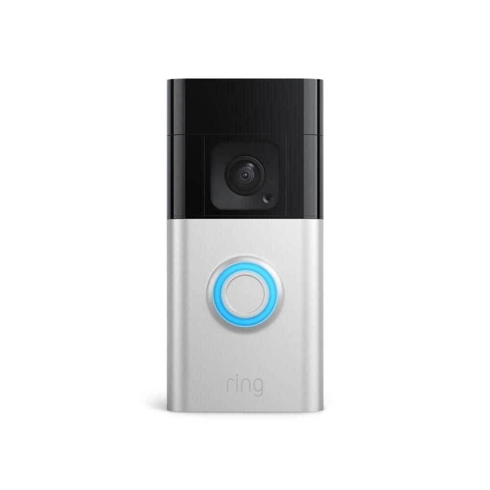 Ring Satin Nickel Wireless Push Button Doorbell