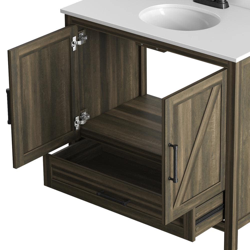 Twin Star Home 36" Single Bathroom Vanity, Canyon Lake Pine