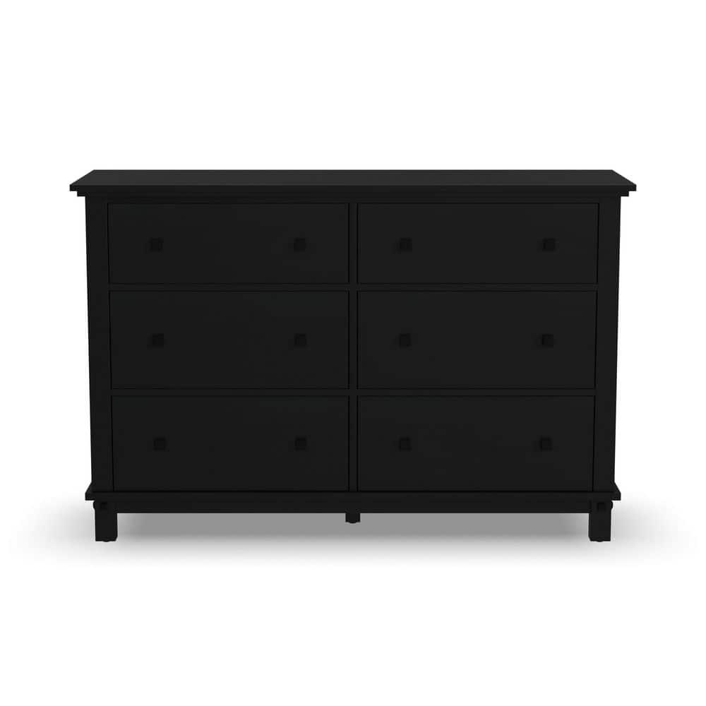 homestyles Oak Park Black Wood Dresser