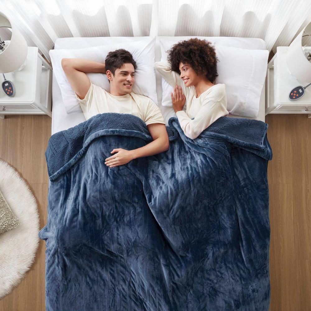 Beautyrest Beautyrest Heated Oversized Microlight to Berber Blanket