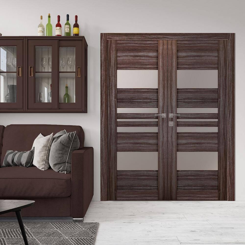 Belldinni Romi 79.38'' Solid + Manufactured Wood Paneled French Doors