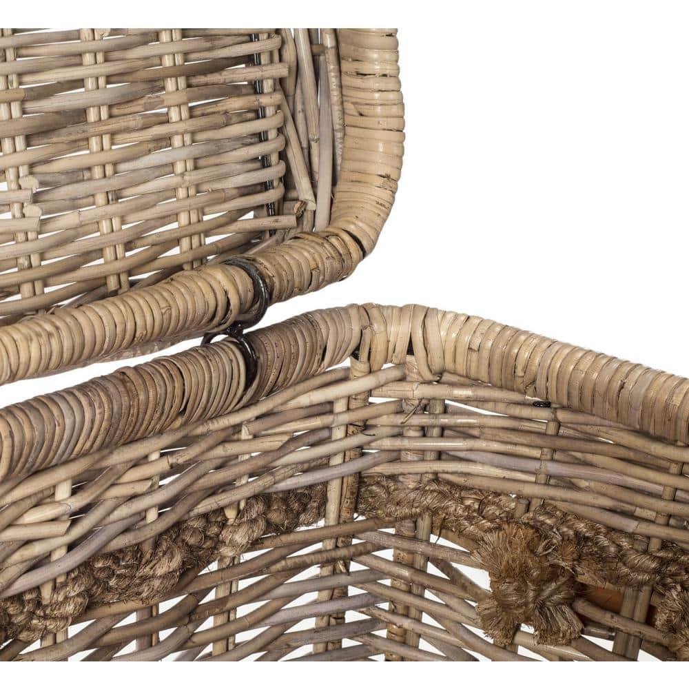 Sidonie Wicker Hamper - Brown - Safavieh