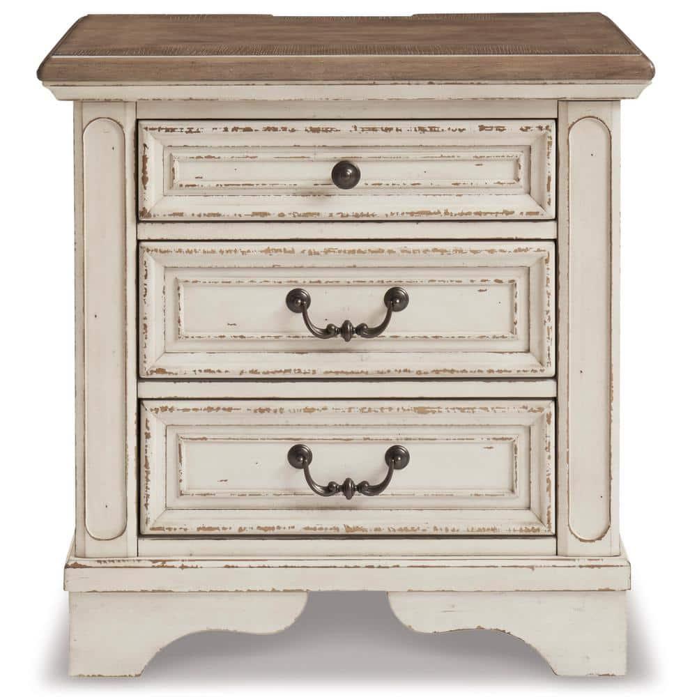 Hayley 3 - Drawer Nightstand in White
