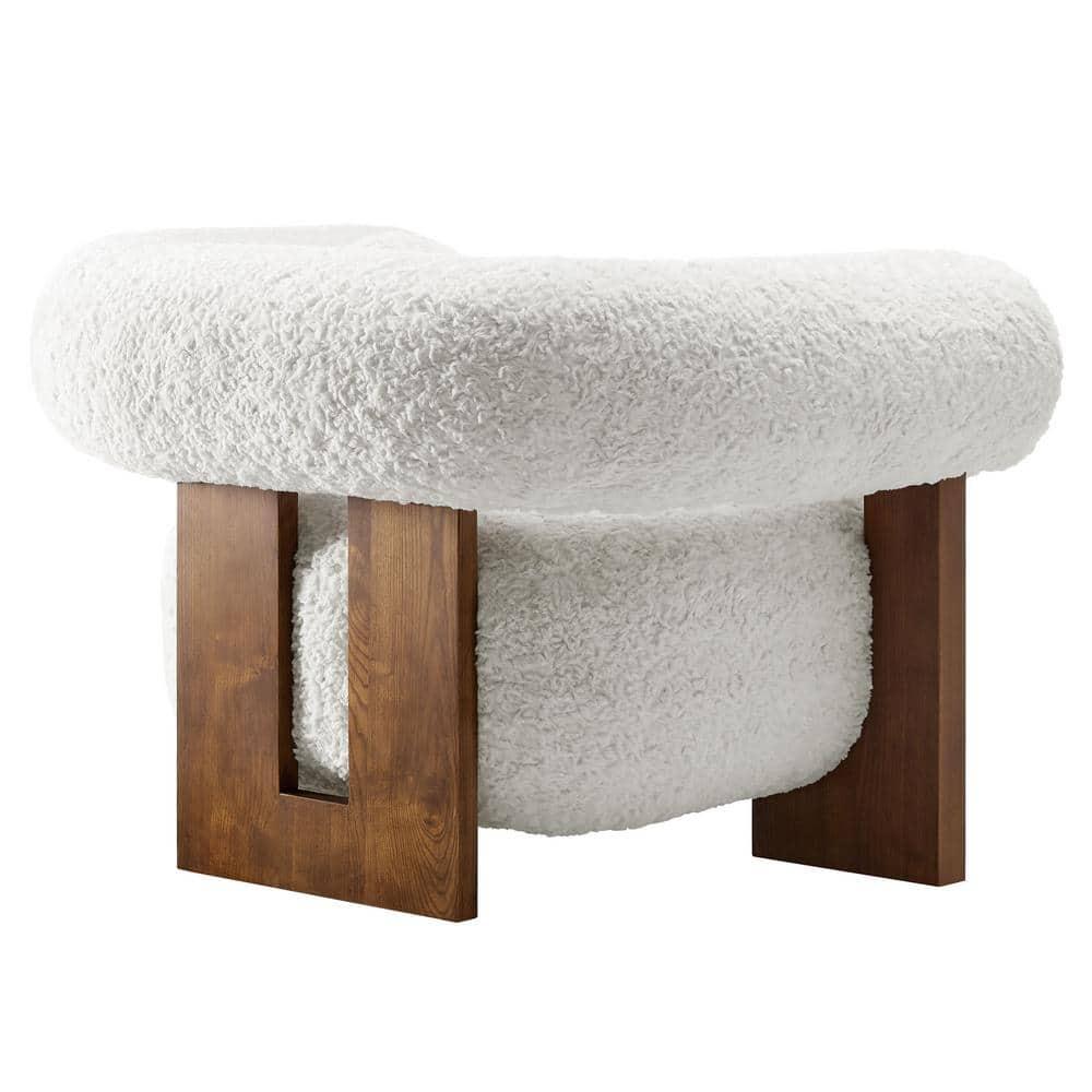 Modway Jace Faux Fur Fabric Accent Chair