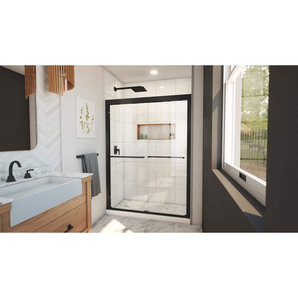 DreamLine Duet Plus 50" - 54" W x 72" H Double Sliding Semi-Frameless Shower Door SHDR-1854720-09