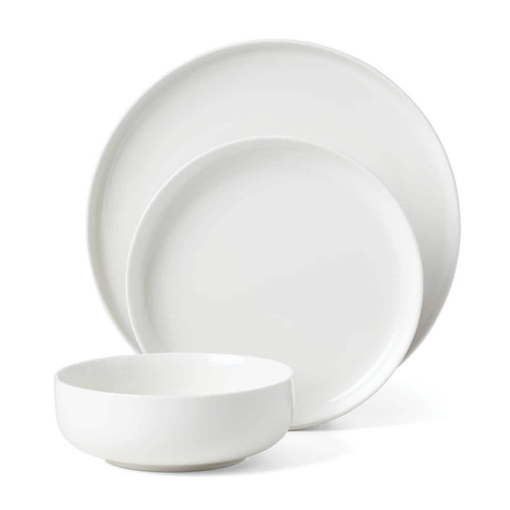 Oneida Entertain 365 24 Seven White 12 - Piece Dinnerware Set (Set of 4)