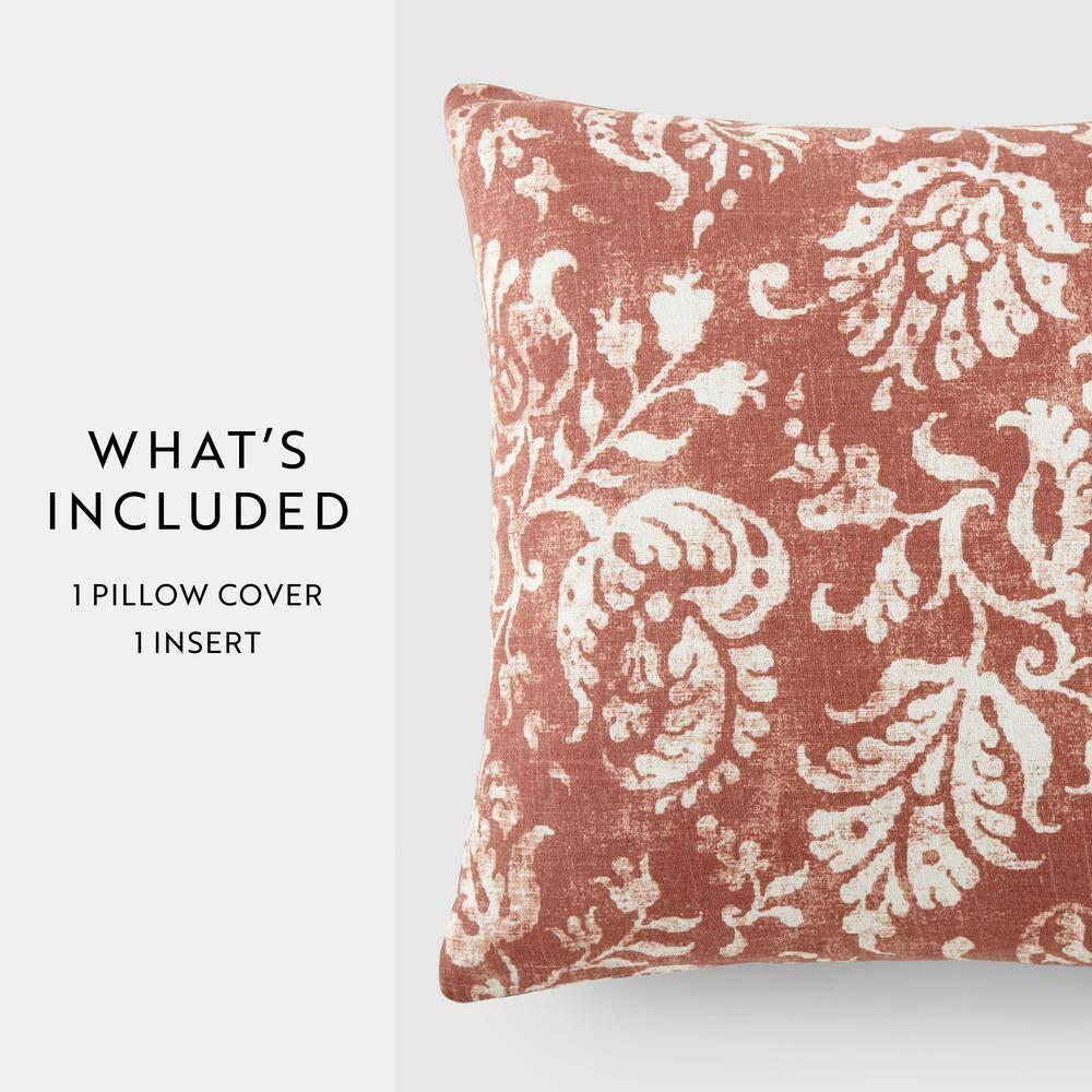 Cotton Throw Square Pillow Cover & Insert