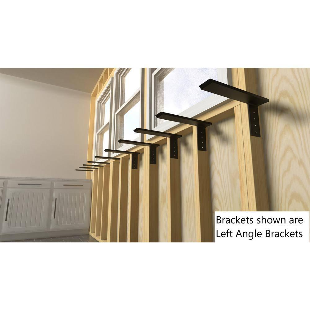 The Original Granite Bracket The Original™ Side Wall Hidden Countertop Support Standard Bracket - (Right, Steel)