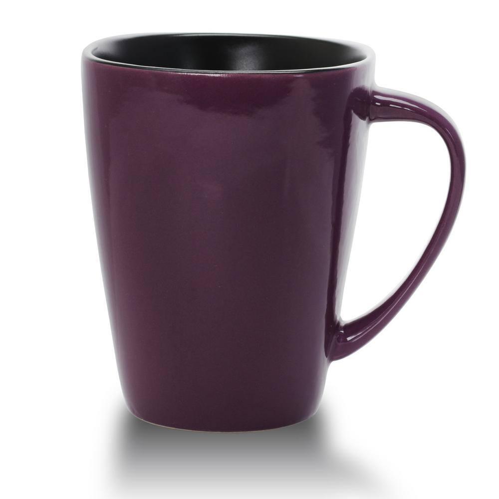 Elama's Lavender Fields 6 Piece Luxe and Large Dinner Mugs