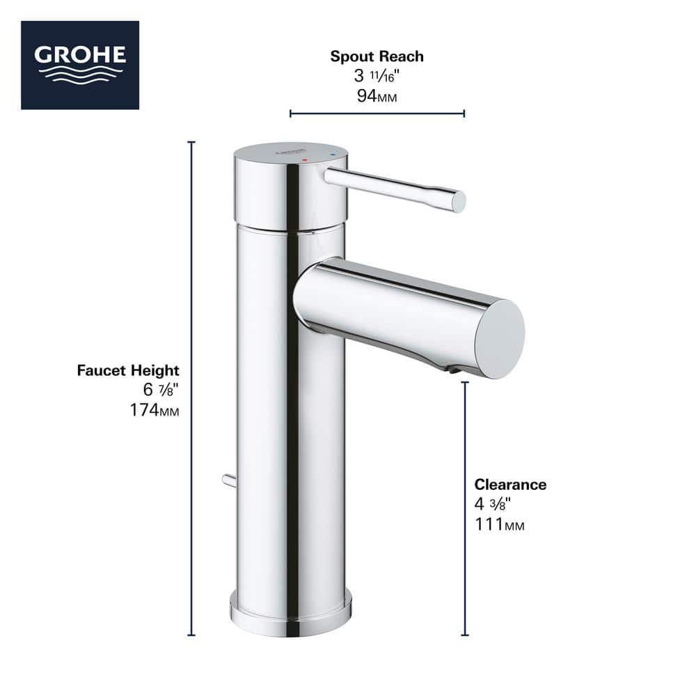GROHE ESSENCE NEW OHM 6 in Escutcheon Faucet