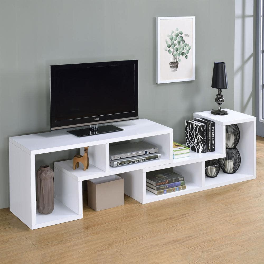 22" Velma Modular Bookcase & TV Stand: Stackable, Horizontal, Gray Driftwood - Coaster