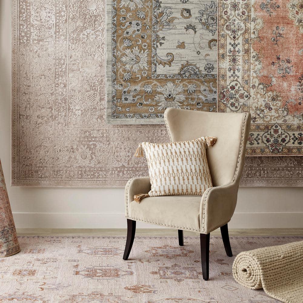 Isabella ISA940 Power Loomed Area Rug - Cream/Beige - 8'x10' - Safavieh.