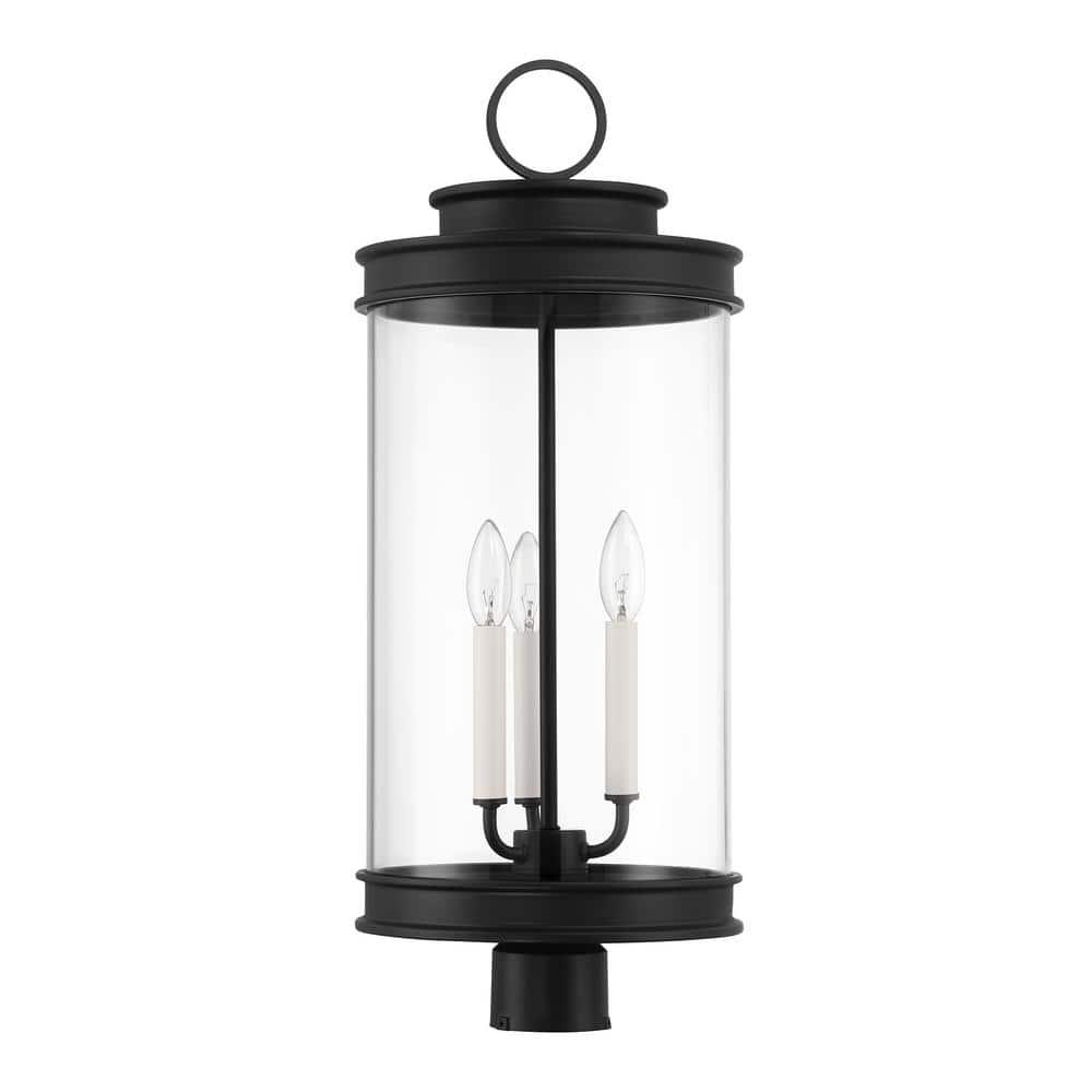 Savoy House Englewood 3 - Light Post Light in Matte Black