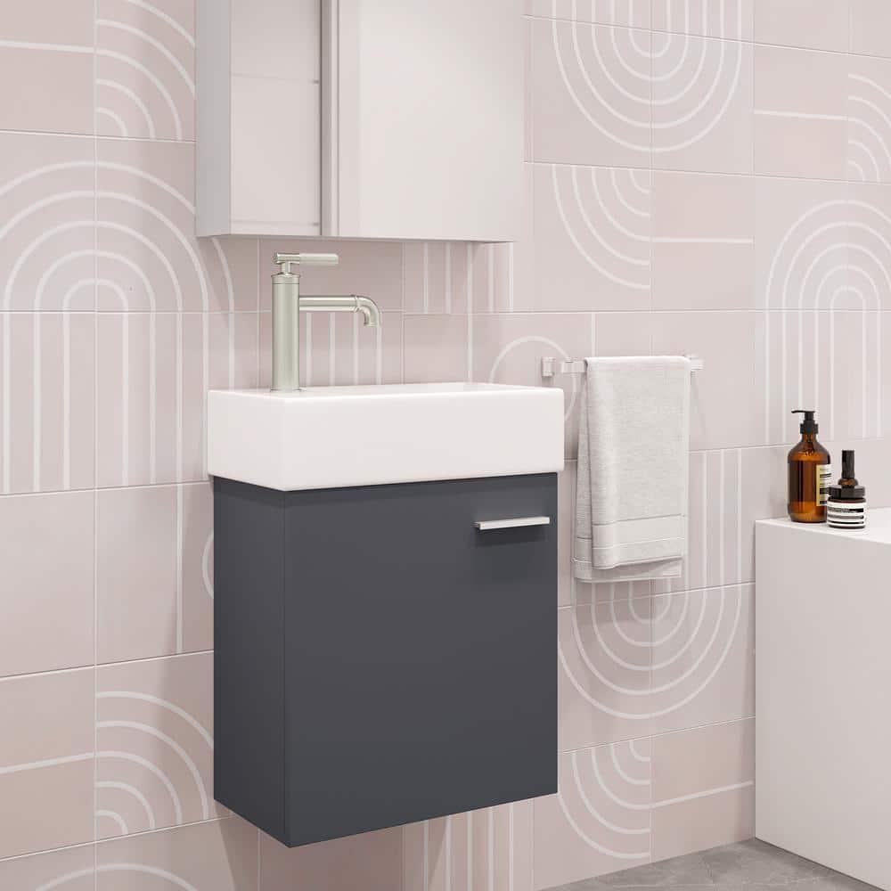 Colmer 18" Wall-Mounted Bathroom Vanity