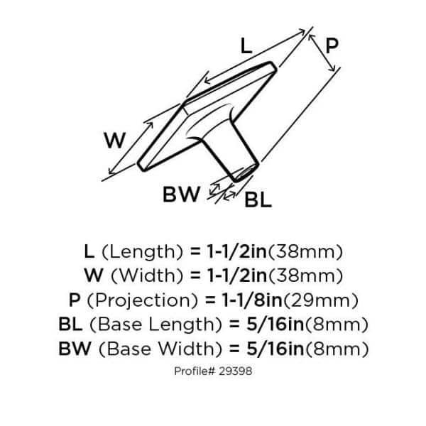Amerock Extensity Square Knob
