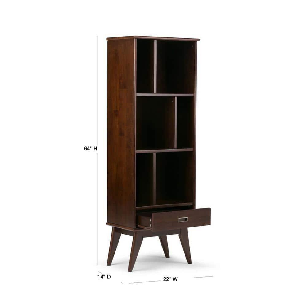 Simpli Home Draper Storage Bookcase