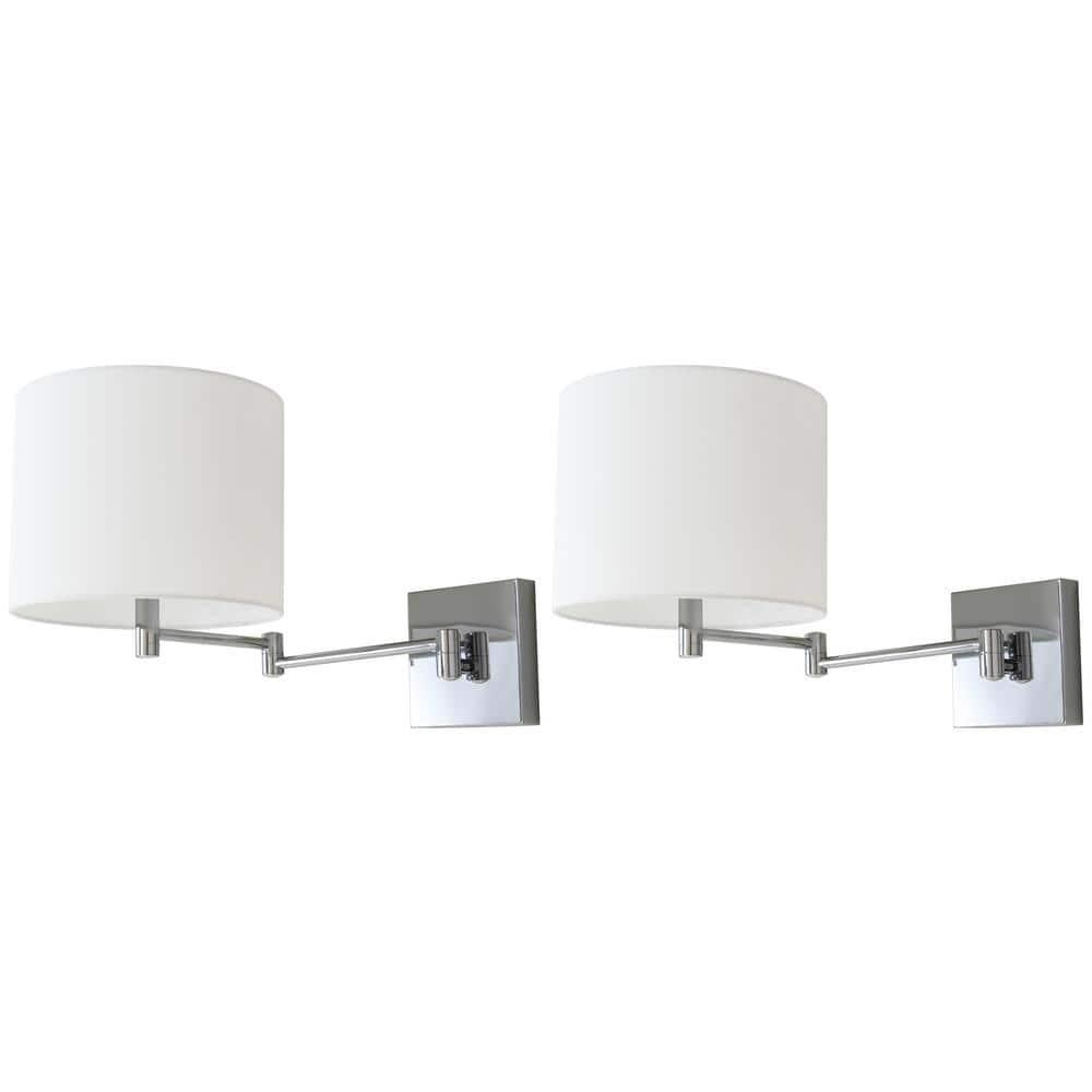 Lillian Wall Sconce (Set of 2) - LIT4408 - Chrome - Safavieh