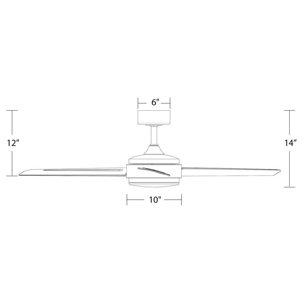 WAC Limited Fans 54" Mod 3 - Blade Outdoor/Indoor Smart Ceiling Fan with Remote Control and Dimmable LED Light Kit Included, Works With Google Assistant, Amazon Alexa, iOS And Android APP
