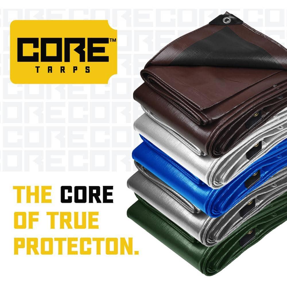 Core Tarps 5 Mil Heavy Duty Polyethylene Tarp, Waterproof, UV Resistant