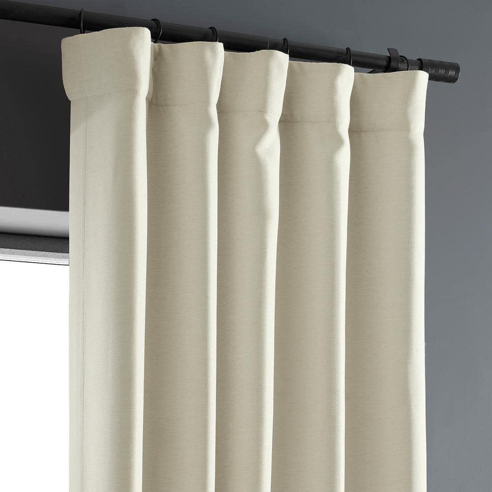 Oat Cream Bellino Blackout Room Darkening Curtain (1 Panel), Oat Cream, 50W X 96L