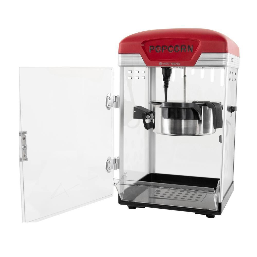 West Bend West Bend Theater Crazy 4 Qt. Popcorn Machine, In Black