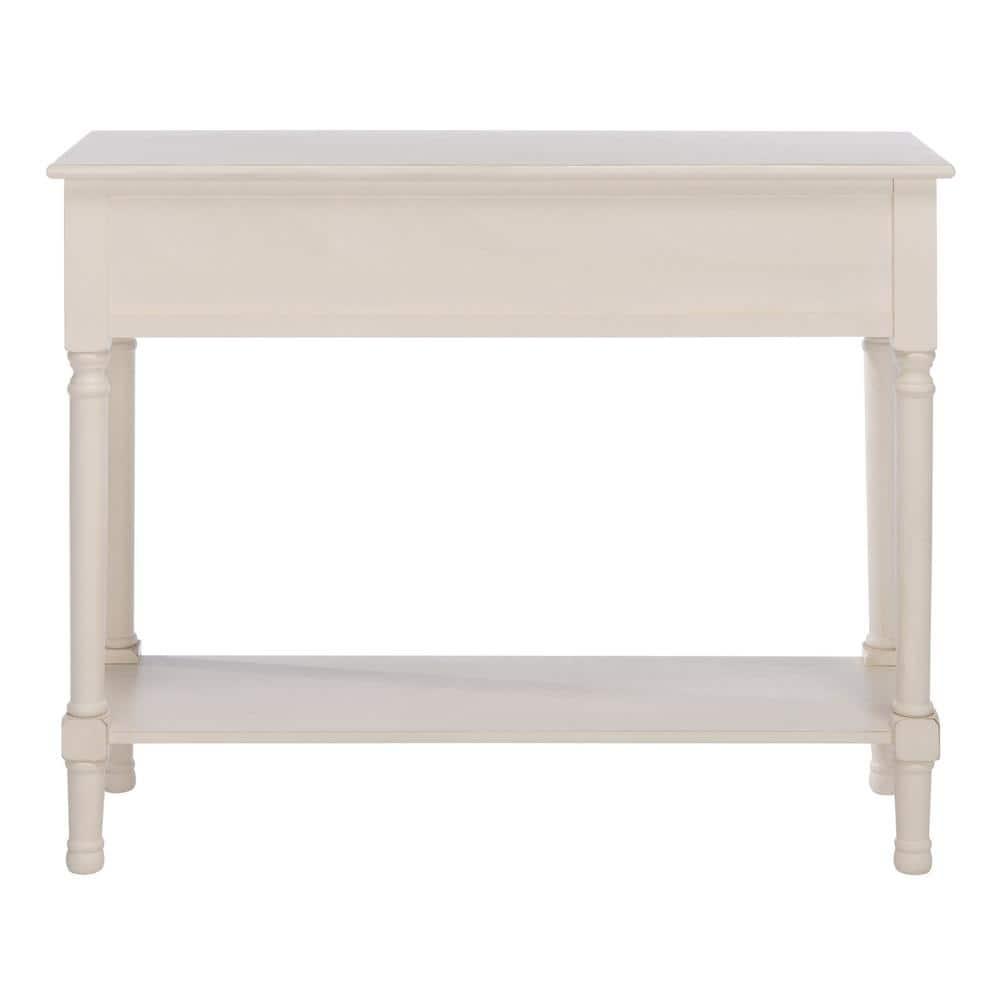 Ryder 2 Drawer Console Table - Distressed White/Greige - Safavieh