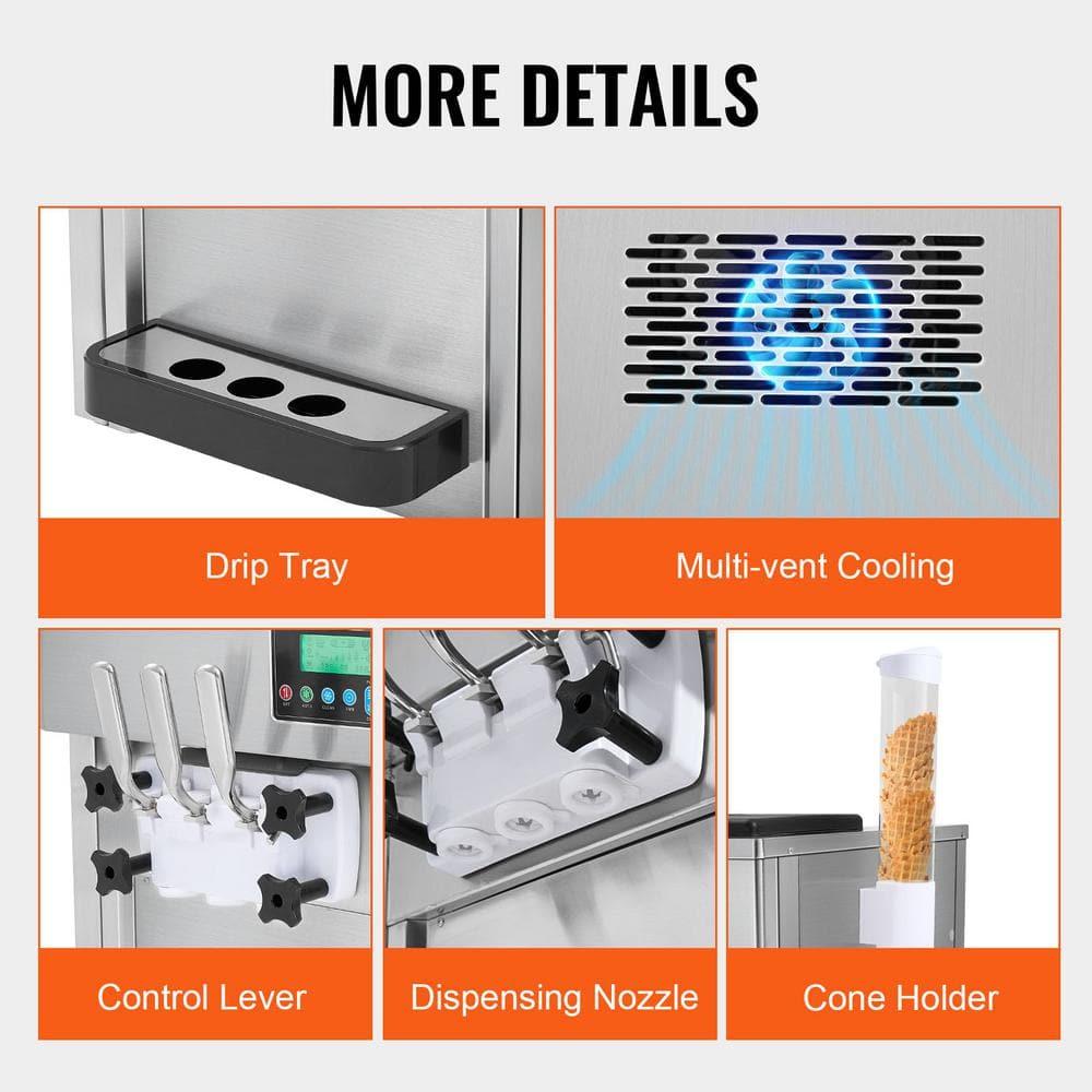 VEVOR VEVOR Soft Serve Ice Cream Machine Maker