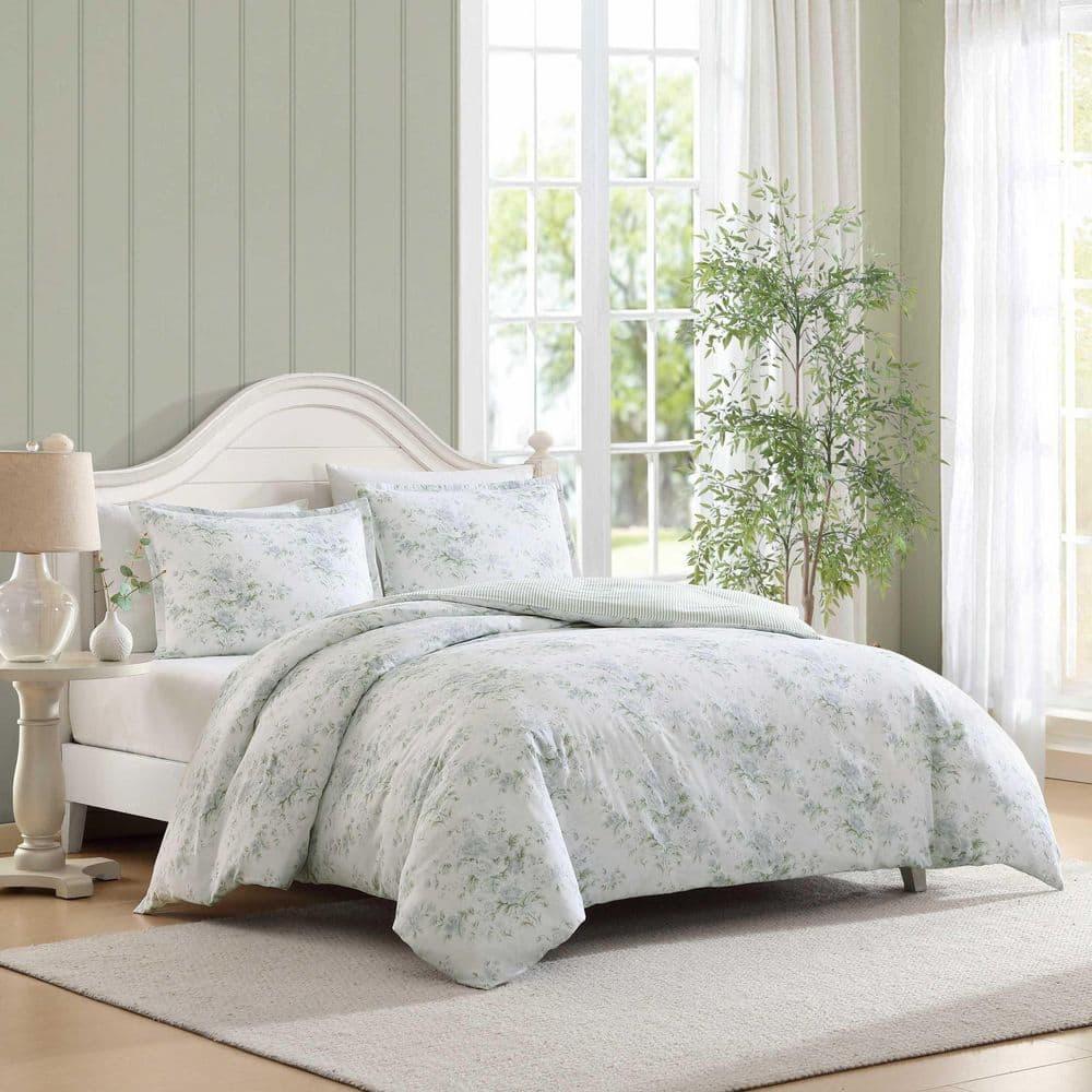 Laura Ashley Laura Ashley Arundel Cotton Reversible Grey Duvet Cover Set