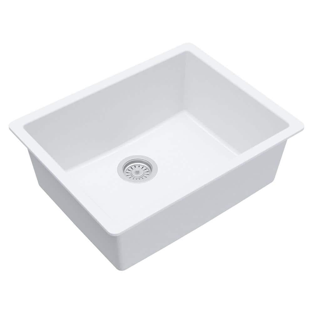 Karran Quartz 24-3/8'' X 19-1/8'' Single Bowl Undermount Kitchen Sink