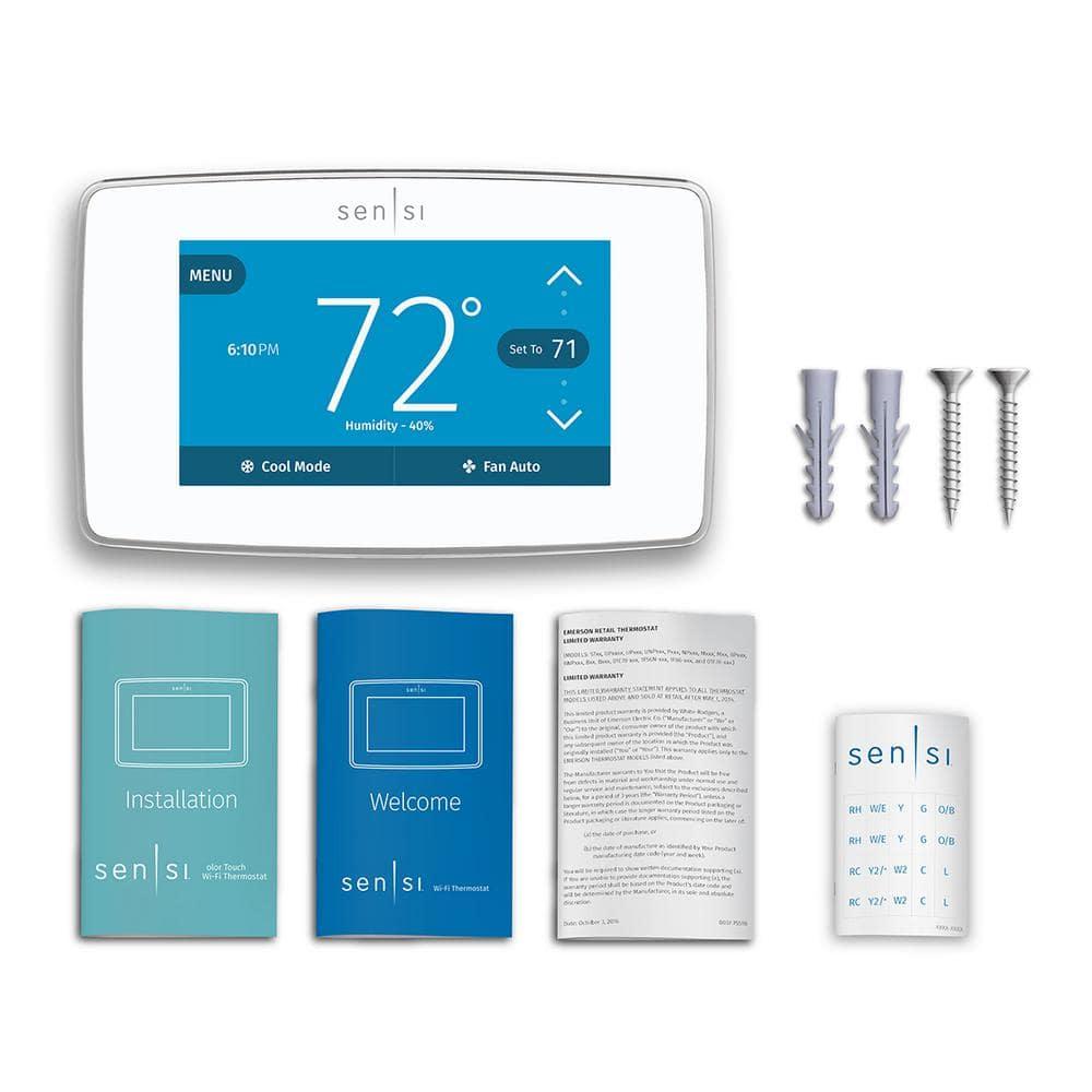 Emerson Thermostats Emerson Thermostats Smart Universally Compatible Thermostat White