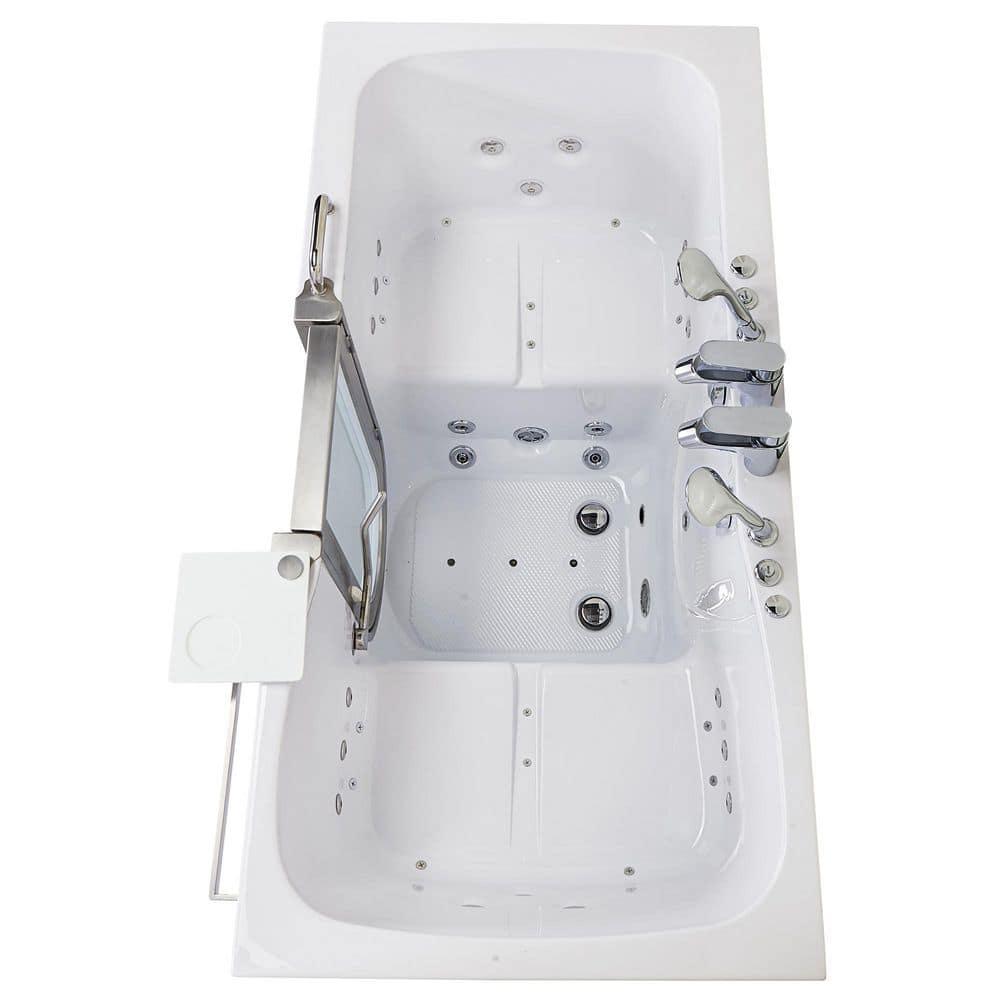 Ella Walk In Baths Escape 72'' x 36'' Walk-in Acrylic Bathtub with Faucet 93285-22Ph