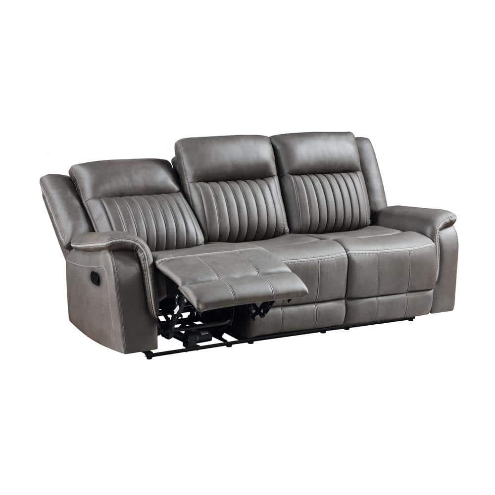 New Classic Furniture Enzo  Sofa W/Dual Recliner- Gray