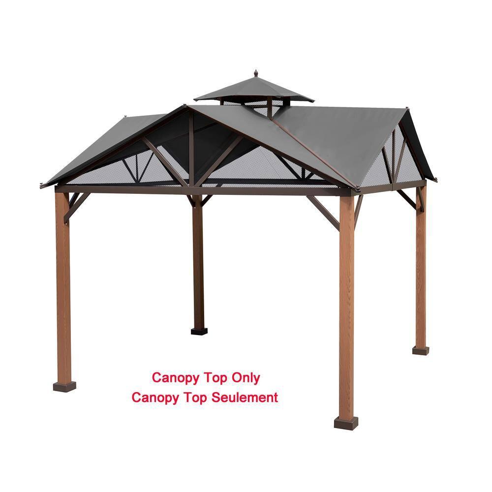 APEX GARDEN Replacement Canopy Top for The Style Selections Gazebo Model #TPGAZ2307