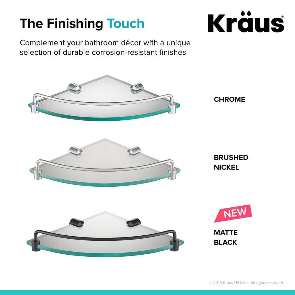 Kraus Elie Triangle Metal Corner Shelf
