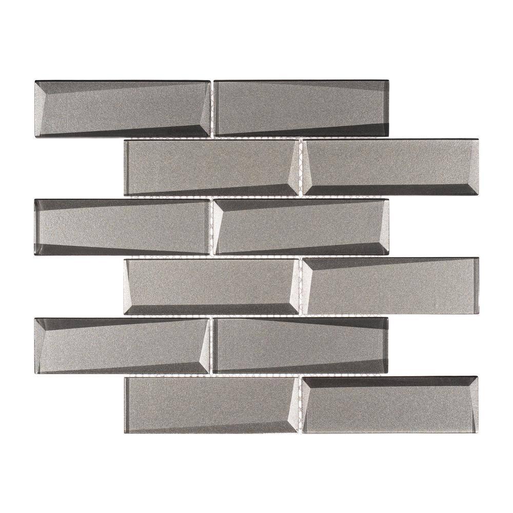 Andova Daazen 2" x 6" Glass Mosaic Kitchen Backsplash, Bathroom, Shower, Wall and Floor Tile