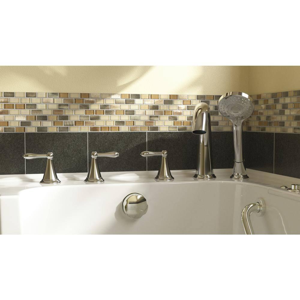 52'' x 32'' Walk-in Fiberglass Bathtub with Faucet