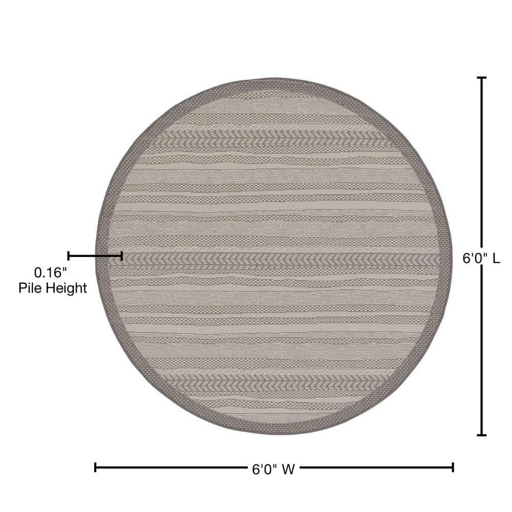 McLellen Striped Indoor / Outdoor Rug