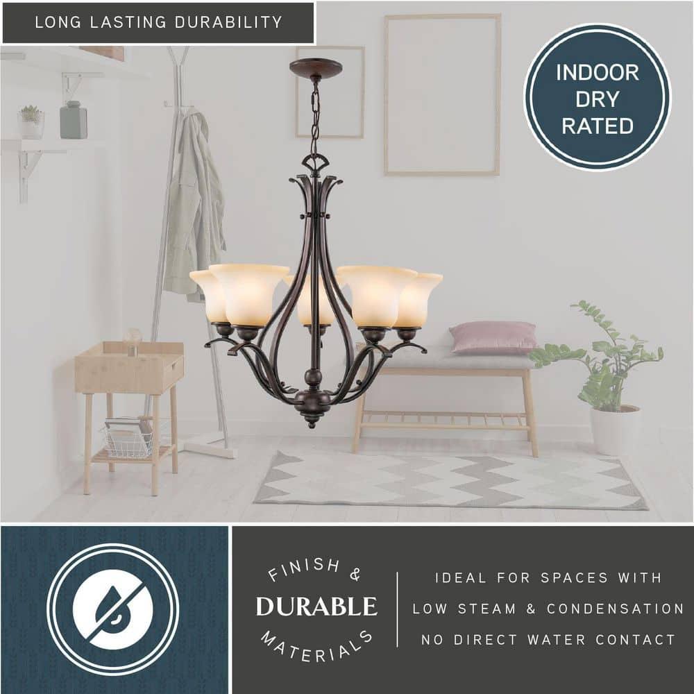 Vaxcel Monrovia 5 - Light Chandelier in  Royal Bronze
