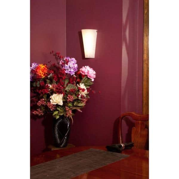 Frosted Marble Glass Conical Sconce