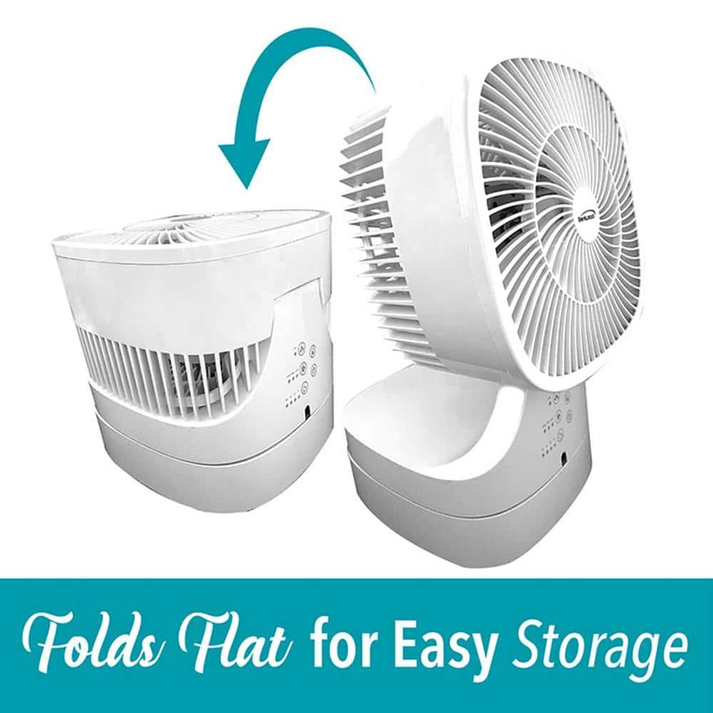 Brentwood Brentwood 8 Inch Three Speed Oscillating Desktop Fan With Remote Control In White