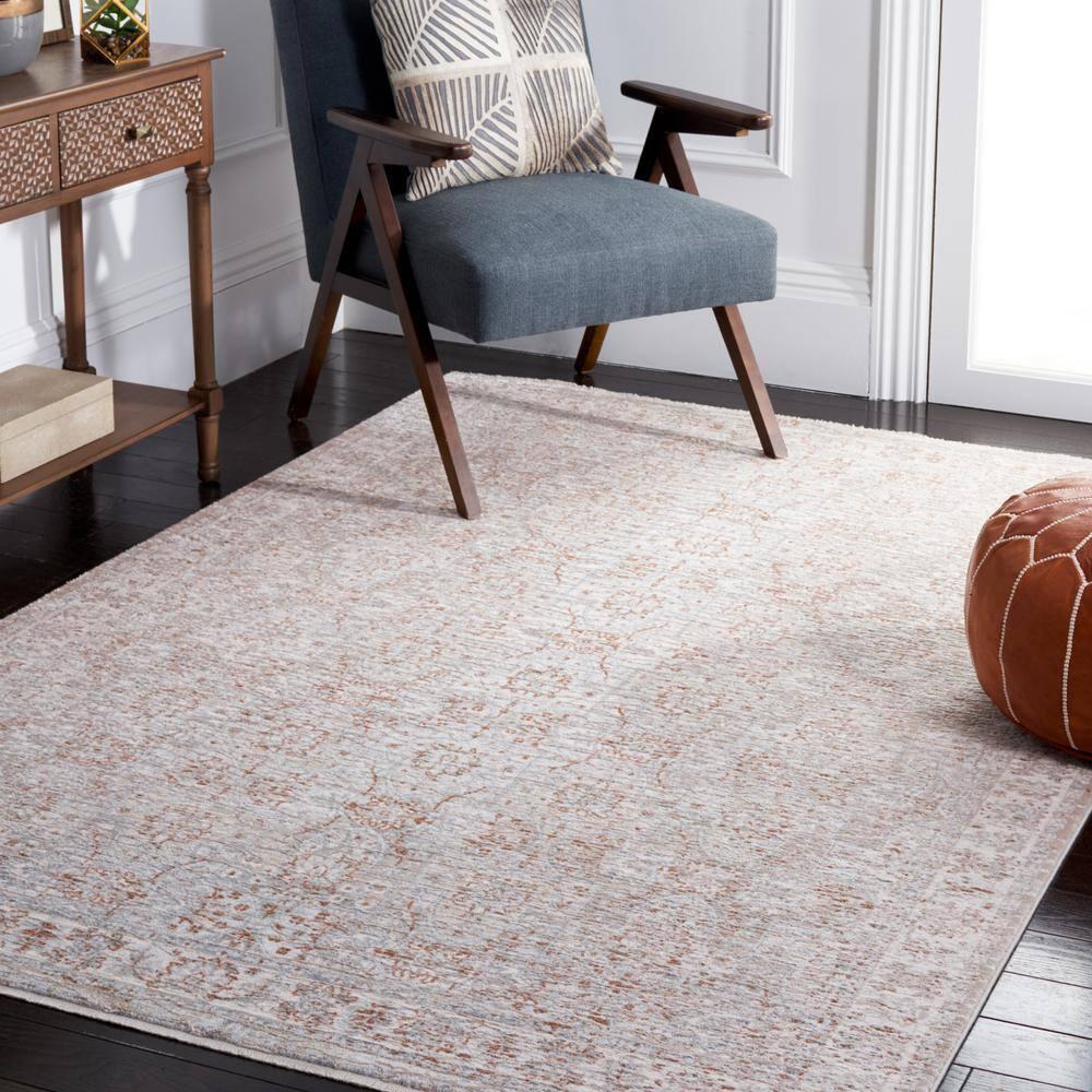 Marmara MRM302 Power Loomed Area Rug - Beige/Blue Rust - 9'x12'1" - Safavieh.